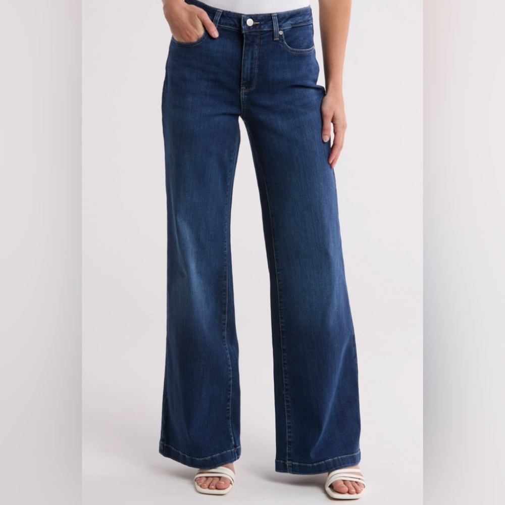 NWT- NYDJ Teresa Wide Leg Blue Jeans 33 inseam